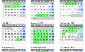 Kalender nordrhein westfalen 2021 als pdf datei hochformat 1 seite nach jahreshälften untergliedert. Kalender 2021 Ferien Nrw Cute766