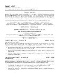 English Teacher Resume Example Shows The Educators Ability To
