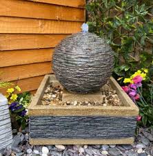 Earth Stone Solar Water Feature The
