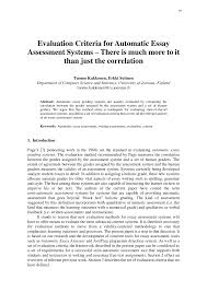 pdf evaluation criteria for automatic essay assessment systems pdf evaluation criteria for automatic essay assessment systems there is much more to it than just the correlation