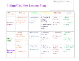 Preschool Curriculum Themes Toddler Lesson Plan Template