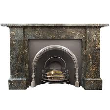 Large Portoro Marble Fireplace Mantel