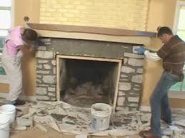Stone Veneer Fireplace Installing A