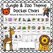 Jungle And Zoo Pocket Chart Pictures And Cards