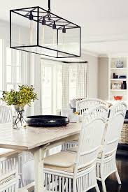 white rattan dining chairs with light