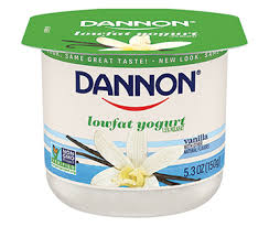 dannon lowfat yogurt vanilla 5 3oz