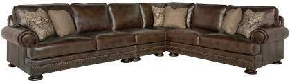 foster 4 piece leather sectional