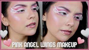 pink angel wing eyeshadow makeup