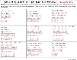 Tic Tac Toe Review Or Partner Activity