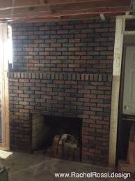 how to blackwash your brick fireplace
