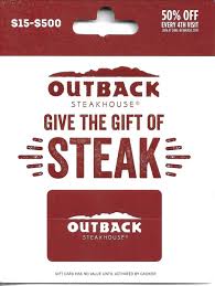 outback steakhouse give the gift of