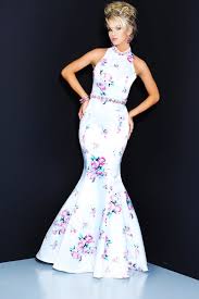 Printed Long Prom Dress