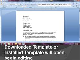 Creating Cover Letters In Microsoft Word 2007