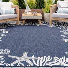 area rug for patio navy coastal