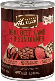 Bring to a boil over high heat, then reduce heat to low and simmer for 20 minutes. Merrick Grain Free Real Beef Lamb Bison Canned Dog Food 12 7 Oz Can Case Of 12 Chewy Com