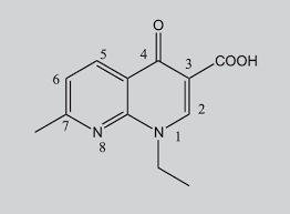 structural formula of nalidixic acid