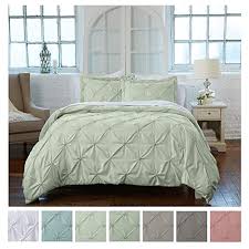 comforters sets 3pcs gray pintuck