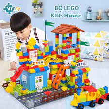Bộ Lego Kidshouse 238 Chi Tiết Có Đế Lắp Đi Kèm Cho Bé Từ 3 Tuổi