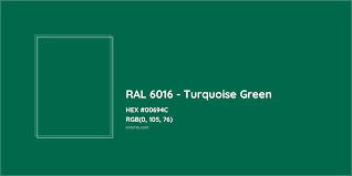 about ral 6016 turquoise green color