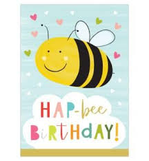 Bumblebee birthday party ideas smiling bumblebee b28 6. Birthday Card Hap Bee Birthday The Village Toy Shop