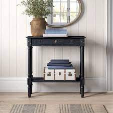 narrow console tables with storage foter