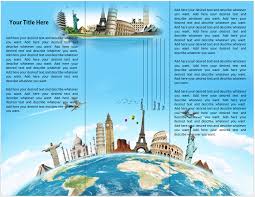 Free Travel Brochure Templates For Microsoft Word Travel Or Tourist