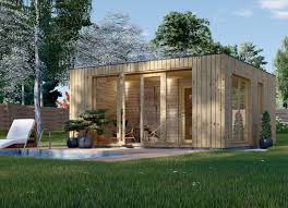 Outdoor Saunas With A Shower Area For