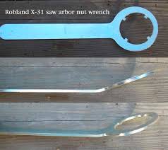 robland x 31 saw arbor nut wrench