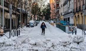 Forecasted weather conditions the coming 2 weeks for madrid. Spain Weather Warning Madrid Freezes In Lowest Temps For 75 Years As Heavy Snow Hits Med Weather News Express Co Uk