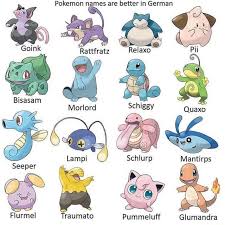 pokemon names are better in german pi