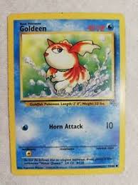 The first pokémon, bulbasaur, is number 001 and the last, mew, is number 151. Pokemon Karte Goldeen Horn Attack 53 64 Ebay