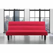 futon sofa twin size red color bed set