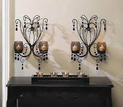 2pcs Iron Wall Sconce Scrollwork