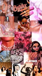 The pink theme is perfect for a girly, cute wall or photo collage for your room! Image About Pink In Girly Wallpapers By Baddie P