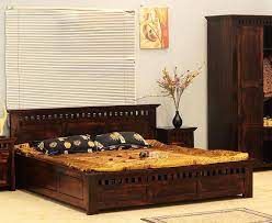 sheesham wood bed hardwood bed