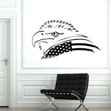 Bald Eagle Vinyl Wall Decal Usa