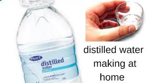 how to make distilled water at home