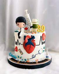 Doctor Theme Birthday Cake gambar png