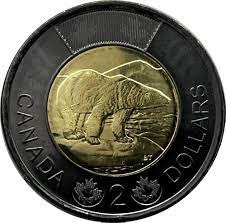 Black toonie coin