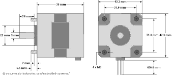 Nema 17 Dimensions gambar png