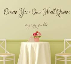 create your own words custom wall decal