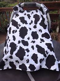 Cow Print Infant Seat Canopy Car Seat
