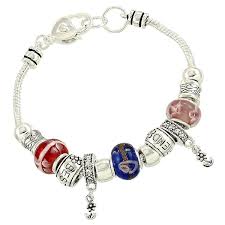 best friend murano charm bead bracelet