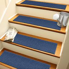 bungalow flooring 1 x 3 navy indoor outdoor stair tread rug in blue 20266611