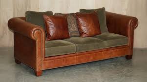 brown leather club sofa armchair from