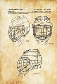 Liven up the walls of your home or office with hockey goalie wall art from zazzle. Hockey Goaltender Mask Patent Patent Print Wall Decor Hockey Art Hockey Patent Hockey Gift Goalie Mask Hockey Mask Mypatentprints Com
