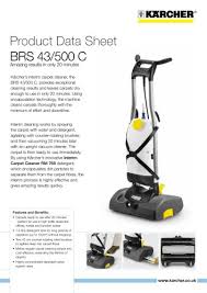 brs 43 500 c with rm 768 carpet cleaner