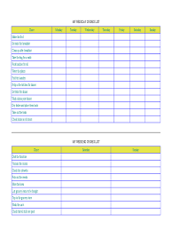 Chore Chart 5 Free Templates In Pdf Word Excel Download