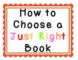 How To Choose A Just Right Book Posters Anchor Charts