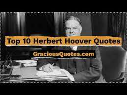 herbert hoover es on life wisdom